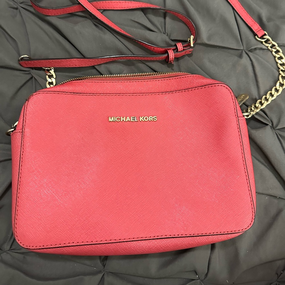 Michael Kros crossbody - coral